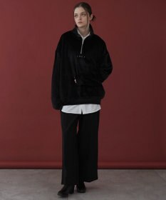 WEGO 【ユニセックス着用ITEM】マイクロシャギーワンポイントハーフZIPプルオーバー