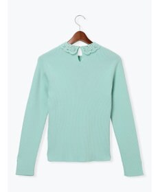 Te chichi ケミカルレースカラーリブニット