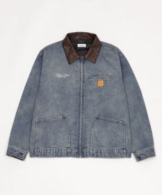 WEGO 【ユニセックス着用ITEM/MLサイズ展開】ワーカーズZIPデニムジャケット