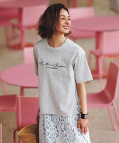 UNFILO 【VERY掲載】BEAUTY FORM-T cotton ロゴ ハーフスリーブ Tシャツ