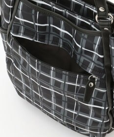 Y'SACCS ドローイングチェックトートバッグ