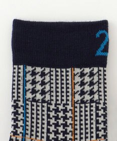 23区GOLF 【MEN】チェック柄レギュラーソックス