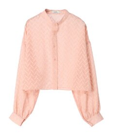 earth music&ecology ツッキリジャガードショートブラウス