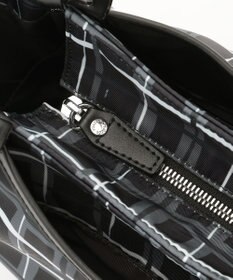 Y'SACCS ドローイングチェックトートバッグ