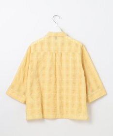 J.PRESS LADIES 【洗える】SHEER チェック シャツ ブラウス