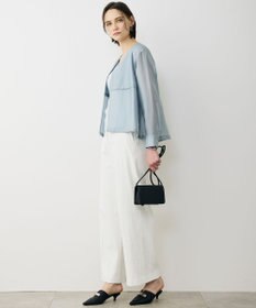 ICB 【先行予約・WEB限定カラーあり】 リヨセルナイロンワッシャー Vネックブルゾン