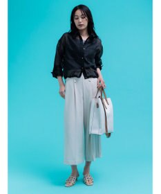 Te chichi シアーコードストライプシャツ