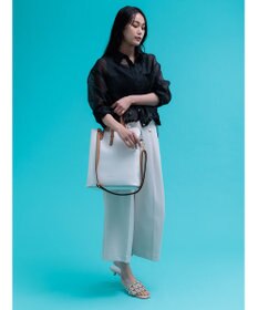 Te chichi シアーコードストライプシャツ