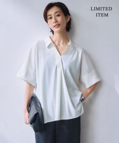 ICB 【WEB限定・洗える】シアートリコット スキッパーカットソー