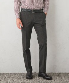 JOSEPH ABBOUD 【ウエストも伸びる】オーガニックストレッチムリネピケ パンツ