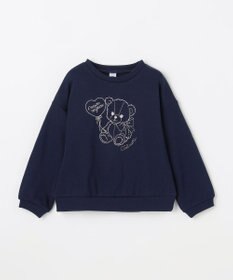 ANY KIDS アニマル刺繍 裏シャギー トレーナー