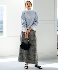 組曲 【洗える】フライスタートルネック カットソー