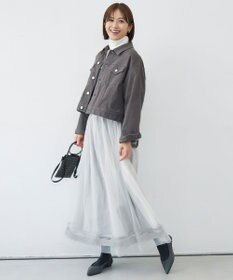 自由区 L 【洗える】シルクウールリブタートルネック ニット