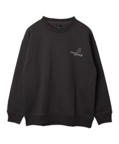 WEGO 【ユニセックス着用ITEM】ガールイラストグラフィックプルオーバー