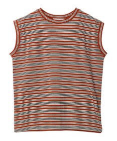 AMERICAN HOLIC マルチボーダーノースリーブカットプルオーバー