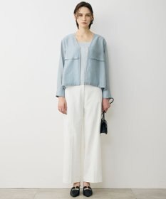 ICB 【先行予約・WEB限定カラーあり】 リヨセルナイロンワッシャー Vネックブルゾン