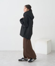 earth music&ecology 【軽量】ダンボールニットフーディーブルゾン