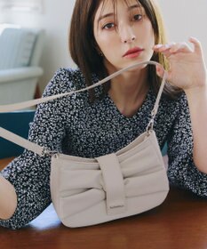 Tiaclasse 【安田美沙子さん着用・2way】リボンギャザーミニバッグ