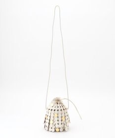 BEIGE， 【一部店舗限定】MARY AL TERNA / MOON メタルパーツショルダーバック Ecru