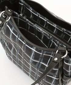 Y'SACCS ドローイングチェックトートバッグ