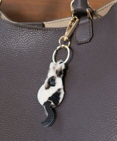 INTER-CHAUSSURES 【ANDREA CARDONE】ネコ型レザーキーチャーム