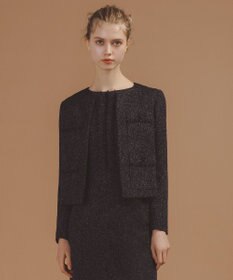 TOCCA 【洗える・消臭】MIST TWEED ジャケット ブラック系5