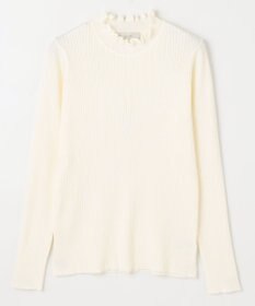 ANY 【洗濯機可】ウォームニットフリルプルオーバー