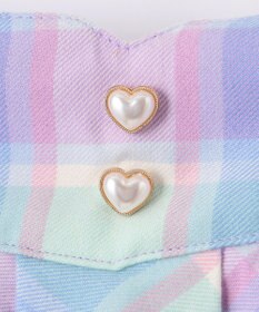 ANY KIDS シャギーチェックスカート