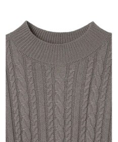 Green Parks ケーブルニットミニワンピース