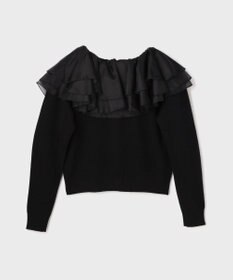 GRACE CONTINENTAL フリルニットカーディガン