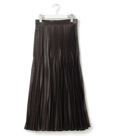 23区 【洗える】レザーライクプリーツ スカート
