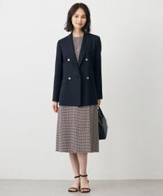 J.PRESS LADIES デシンハウンドトゥースプリント スカート