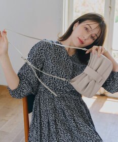 Tiaclasse 【安田美沙子さん着用・2way】リボンギャザーミニバッグ