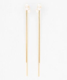 ANY 【WEB限定】ロングチェーンパールピアス（両耳用）