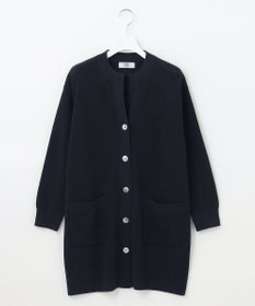 J.PRESS LADIES 【洗える】 ガスコットンアウター キーネック カーディガン