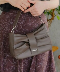 Tiaclasse 【安田美沙子さん着用・2way】リボンギャザーミニバッグ