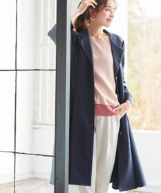 Tiaclasse 【洗える】快適な履き心地のダブルクロステーパードパンツ