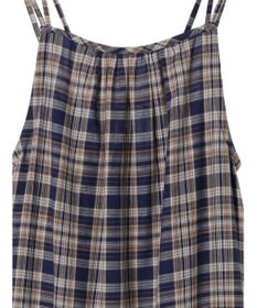 earth music&ecology マドラスチェックキャミワンピース