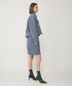 GRACE CONTINENTAL チェックツイードハーフパンツ