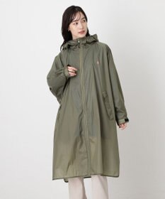 MOONBAT POLO RALPH LAUREN(ポロ ラルフローレン) ポロポニー レインコート ライトウェイト レインポンチョ  無地 フード 収納袋 レディース