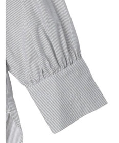 Green Parks パール釦ストライプシャツ