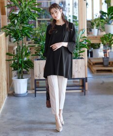 Tiaclasse L 【洗える】花びらスリーブチュニック