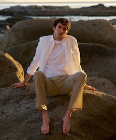 JOSEPH ABBOUD 【ウエストも伸びる！】オーガニックストレッチ パンツ