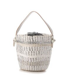 UNBILLION perche プラスティックサイザル×姫路レザー手提げトートバッグ