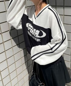 WEGO 切り替えショートスウェット