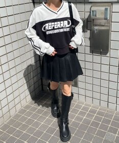 WEGO 切り替えショートスウェット