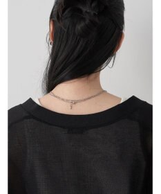 earth music&ecology シアーラメＶネックカーディガン