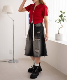 WEGO WZIPギャザートップス