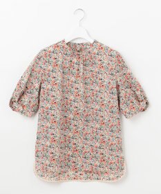 J.PRESS LADIES S 【洗える】LIBERTY Pepper&Coward スタンドカラー ブラウス