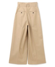 uncrave チノギャバジン ワイドトラウザー